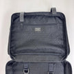 Prada Vintage Borsa da Viaggio in Nylon e Pelle Saffiano Nera