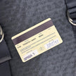 Prada Vintage Borsa da Viaggio in Nylon e Pelle Saffiano Nera