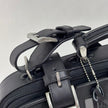 Prada Vintage Borsa da Viaggio in Nylon e Pelle Saffiano Nera