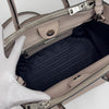 Prada borsa Twin Tote in Pelle Tortora con borchie
