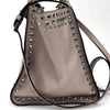 Prada borsa Twin Tote in Pelle Tortora con borchie