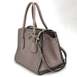 Prada borsa Twin Tote in Pelle Tortora con borchie