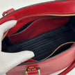 Prada borsa a mano Soft Calf Saffiano Fuoco con tracolla