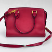 Prada borsa a mano Soft Calf Saffiano Fuoco con tracolla