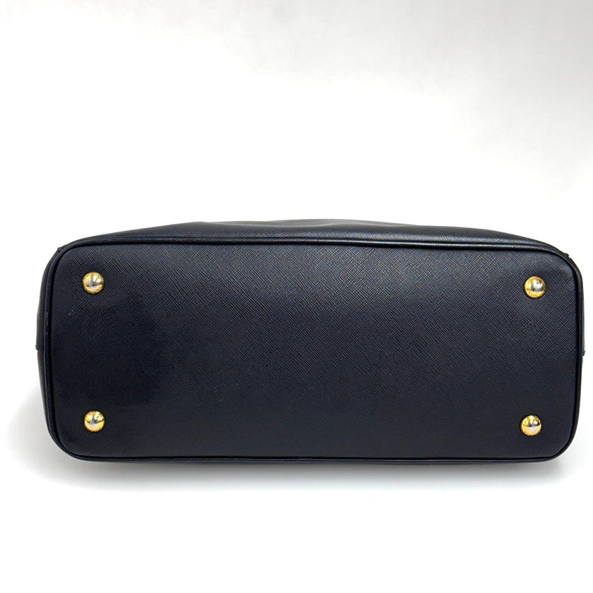 Prada borsa a mano e tracolla Galleria Large in pelle Saffiano nera