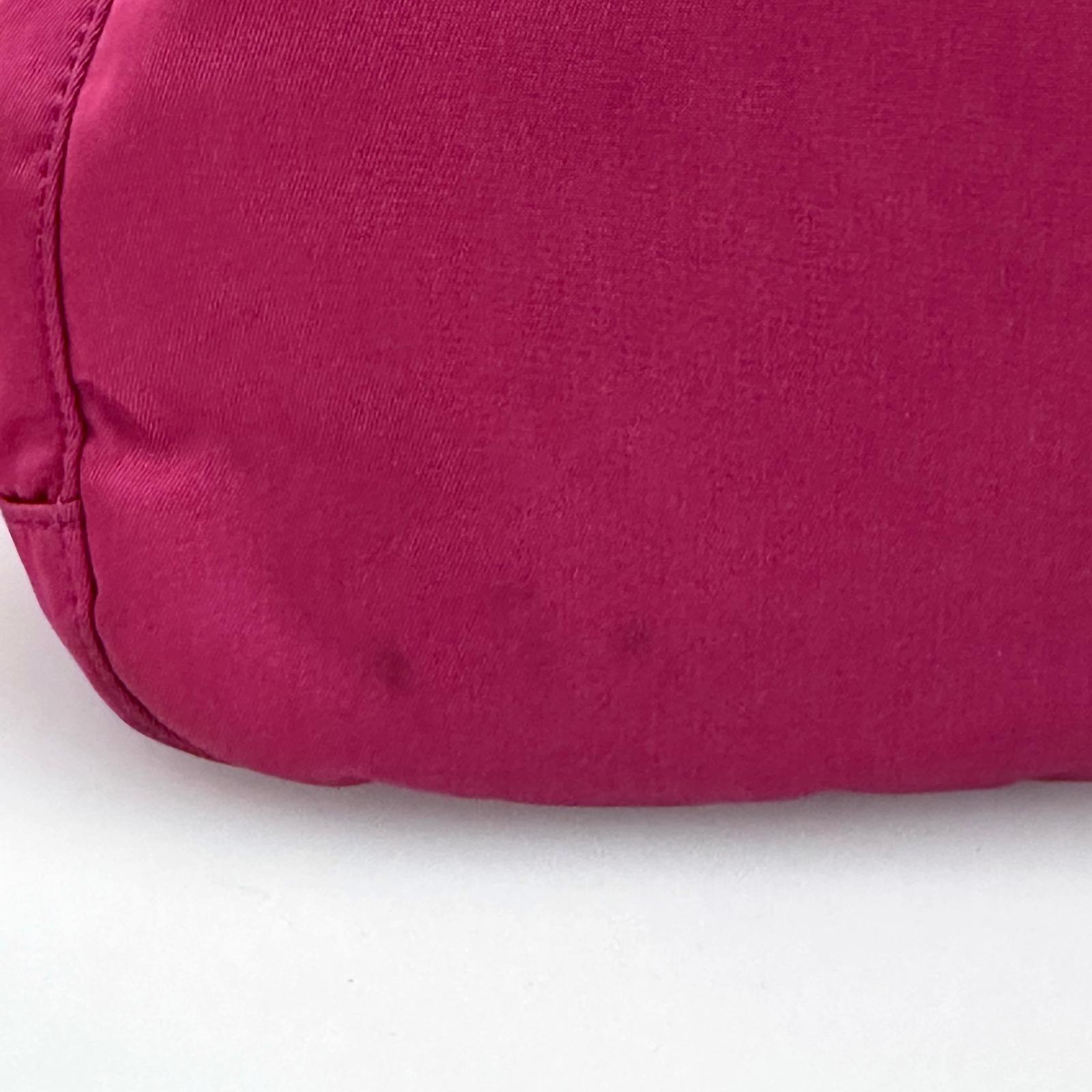 Prada borsa tracolla messenger Tessuto + Saffiano fucsia
