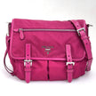 Prada borsa tracolla messenger Tessuto + Saffiano fucsia
