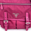 Prada borsa tracolla messenger Tessuto + Saffiano fucsia