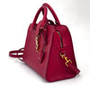 Saint Laurent Borsa Baby Cabas in pelle rossa con finiture dorate