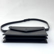 Saint Laurent Borsa Cassandre Vintage a spalla in pelle Saffiano nera