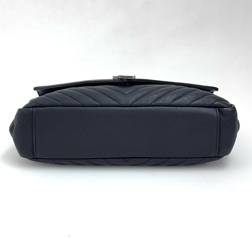Saint Laurent Borsa College Large Matelassé Nero
