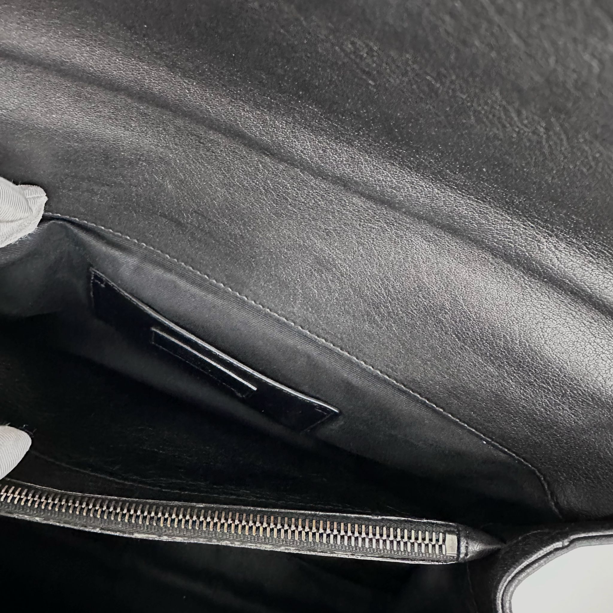 Saint Laurent Borsa College Large Matelassé Nero