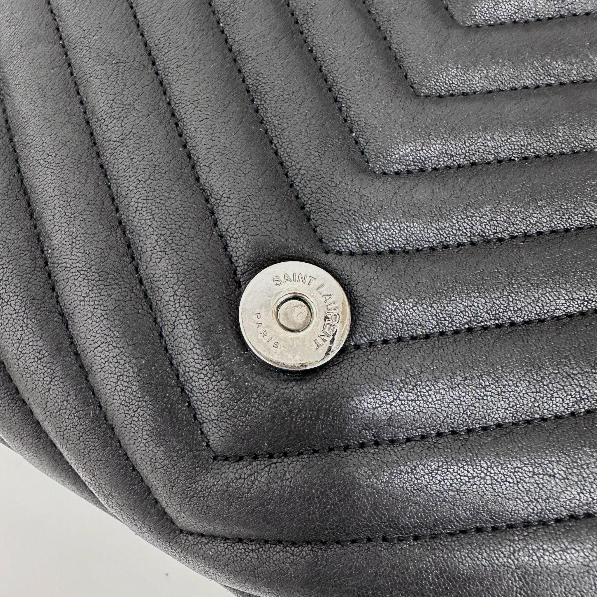 Saint Laurent Borsa College Large Matelassé Nero