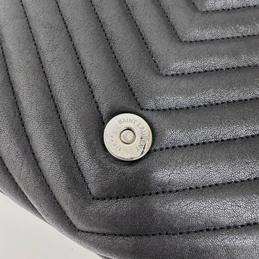 Saint Laurent Borsa College Large Matelassé Nero