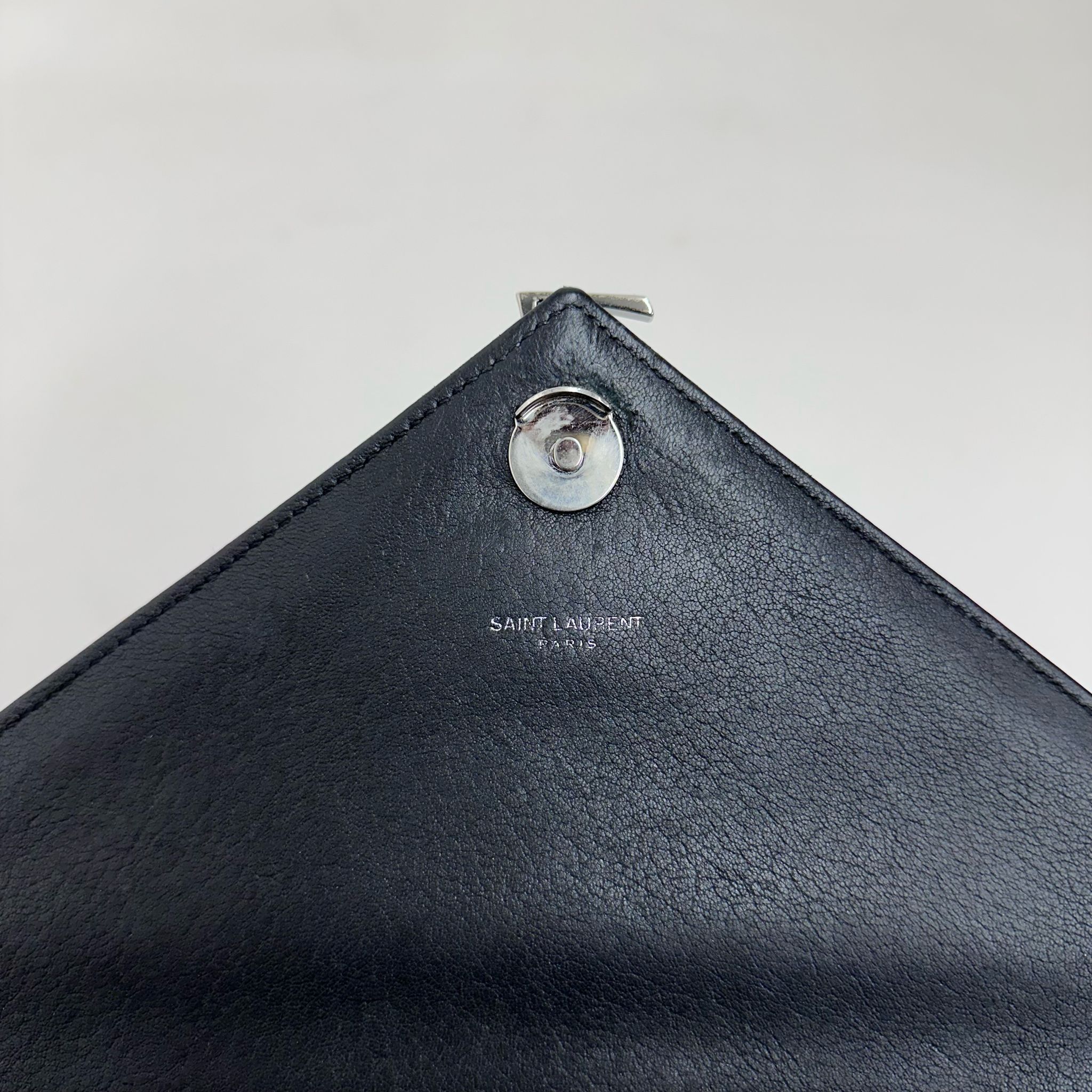 Saint Laurent Borsa College Large Matelassé Nero