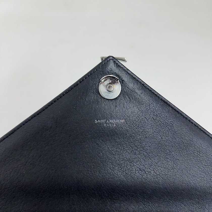 Saint Laurent Borsa College Large Matelassé Nero