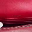 Saint Laurent Borsa Kate Wallet on Chain Croco Rossa
