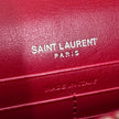 Saint Laurent Borsa Kate Wallet on Chain Croco Rossa
