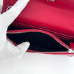 Saint Laurent Borsa Kate Wallet on Chain Croco Rossa