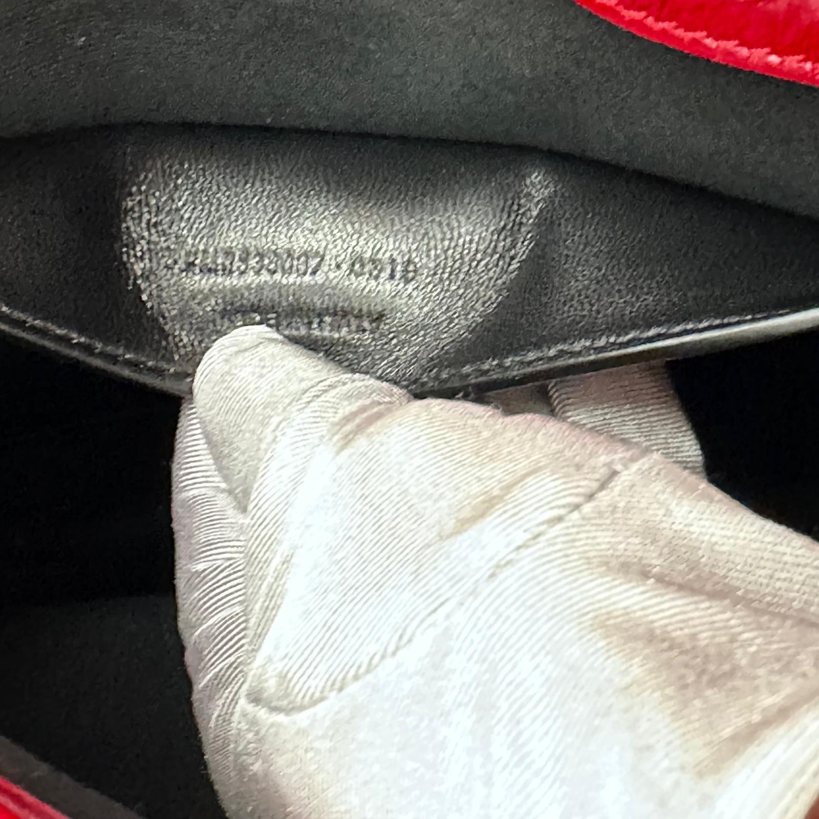 Saint Laurent Borsa Niki Baby rossa in pelle rossa