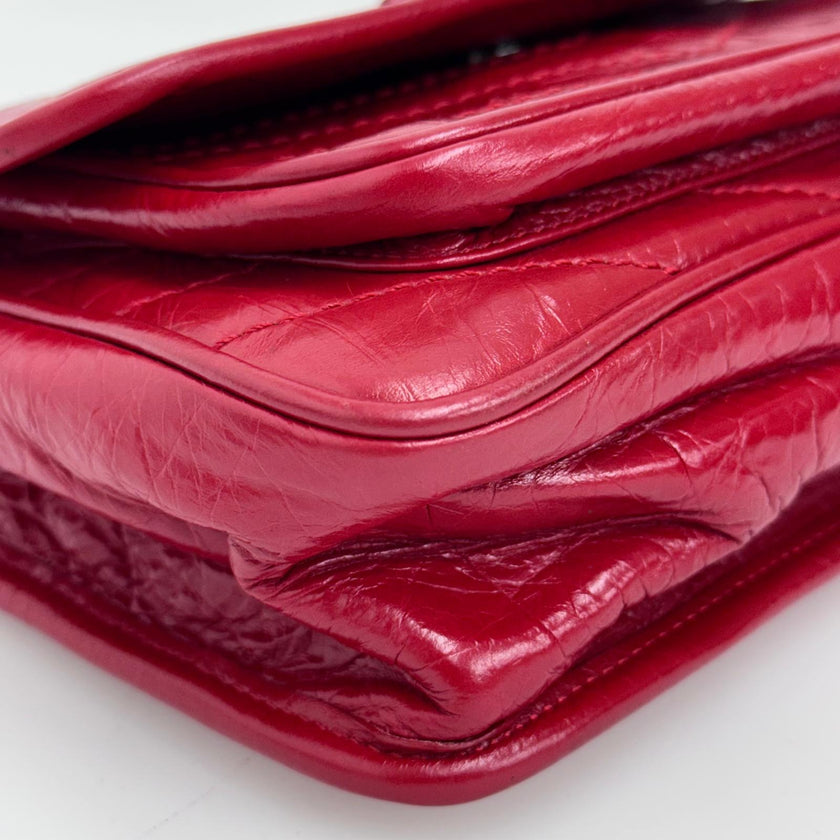 Saint Laurent Borsa Niki Baby rossa in pelle rossa