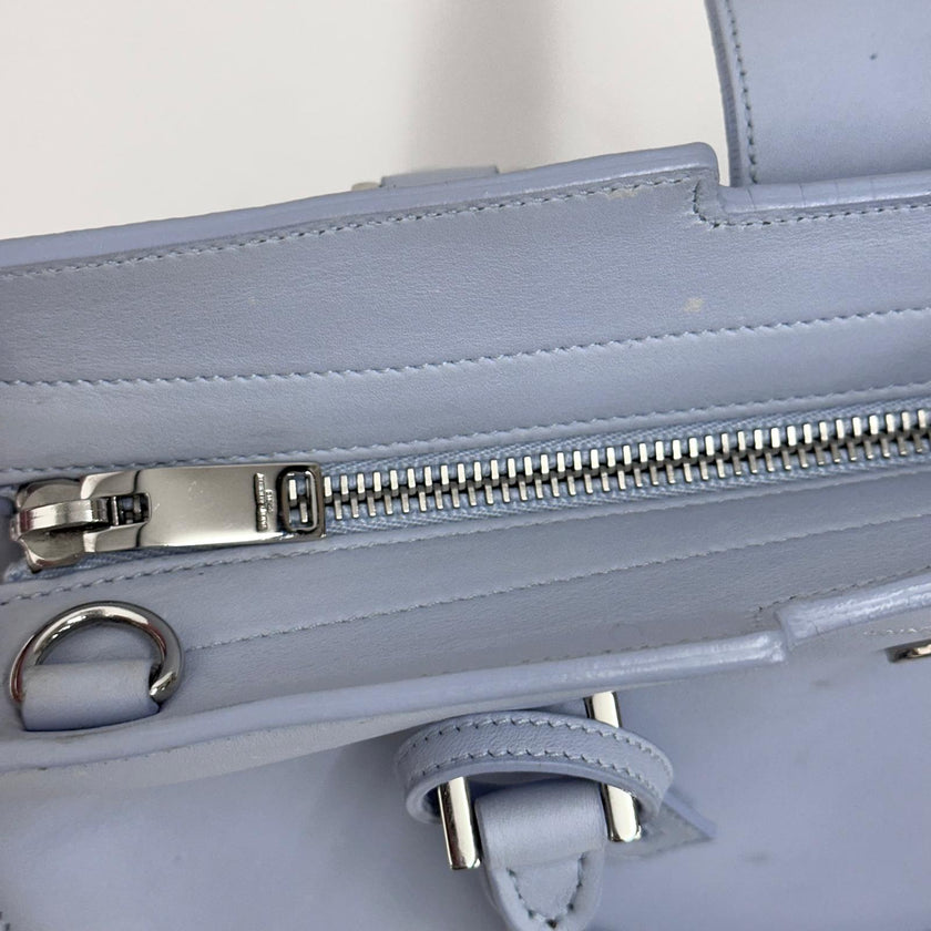 Saint Laurent Borsa a Mano e Tracolla Cabas 2 Baby Azzurro Polvere
