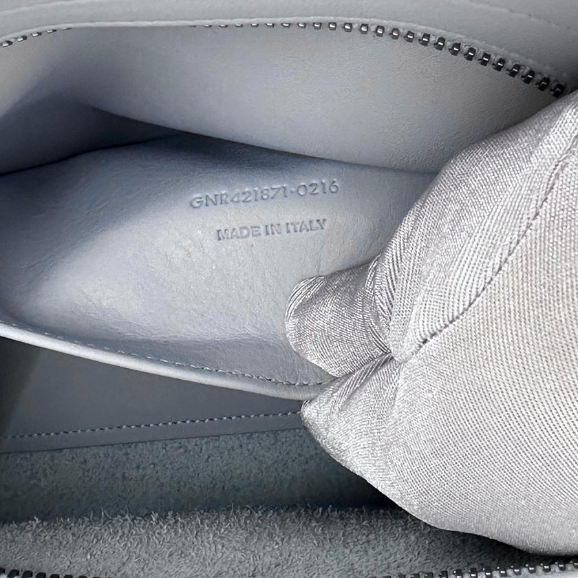 Saint Laurent Borsa a Mano e Tracolla Cabas 2 Baby Azzurro Polvere