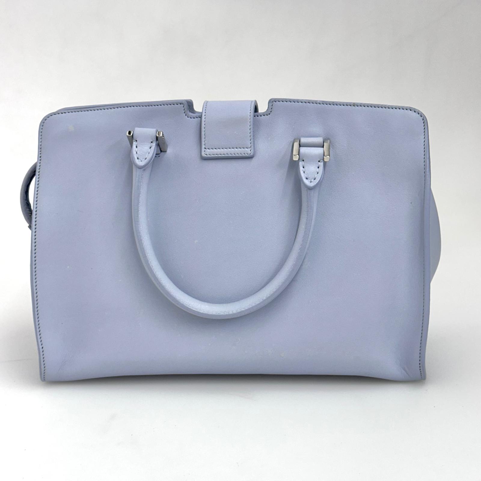Saint Laurent Borsa a Mano e Tracolla Cabas 2 Baby Azzurro Polvere