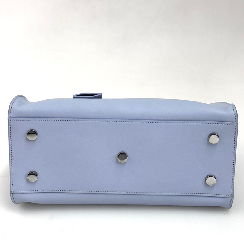 Saint Laurent Borsa a Mano e Tracolla Cabas 2 Baby Azzurro Polvere