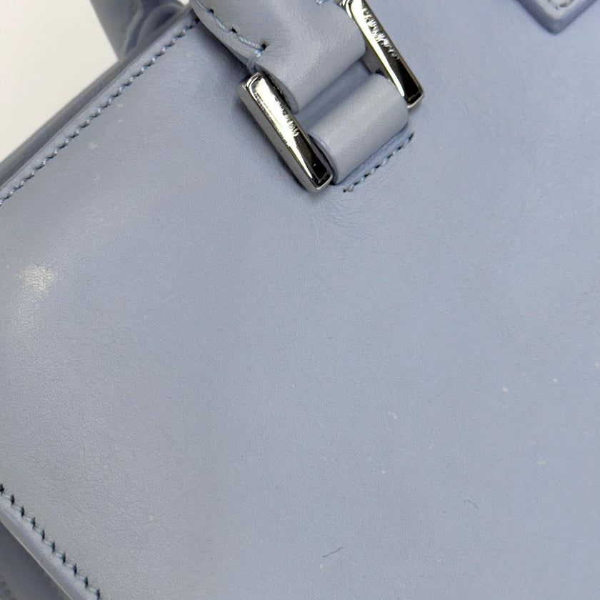 Saint Laurent Borsa a Mano e Tracolla Cabas 2 Baby Azzurro Polvere