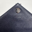 Saint Laurent Borsa a Spalla College Large in Pelle Trapuntata Blu Navy