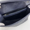 Saint Laurent Borsa a Spalla College Large in Pelle Trapuntata Blu Navy