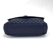 Saint Laurent Borsa a Spalla College Large in Pelle Trapuntata Blu Navy