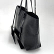 Saint Laurent Borsa a Spalla Shopping Tote in Pelle Verniciata Nera
