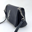 Saint Laurent Borsa a Tracolla West Hollywood Micro Graind de Poudre Nera