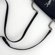 Saint Laurent Borsa a Tracolla West Hollywood Micro Graind de Poudre Nera