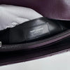 Saint Laurent College Large in Pelle Chevron Bordeaux con Hardware Silver