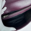 Saint Laurent College Large in Pelle Chevron Bordeaux con Hardware Silver