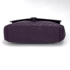 Saint Laurent College Large in Pelle Chevron Bordeaux con Hardware Silver