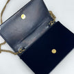 Saint Laurent Borsa Kate in velluto nero con strass multicolor
