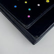 Saint Laurent Borsa Kate in velluto nero con strass multicolor