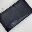 Saint Laurent Paris Porta Carte con Zip Nero