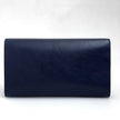 Saint Laurent Pochette Vintage Monogram Cassandre in Pelle Blu Notte