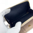 Saint Laurent Portafoglio compatto in pelle beige