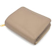 Saint Laurent Portafoglio compatto in pelle beige
