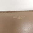 Saint Laurent Portafoglio compatto in pelle beige