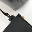 Saint Laurent Sac Hobo in pelle verniciata nera