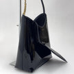 Saint Laurent Sac Hobo in pelle verniciata nera
