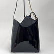 Saint Laurent Sac Hobo in pelle verniciata nera