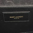 Saint Laurent borsa Pochette Kate Monogram in pelle nera con frangia